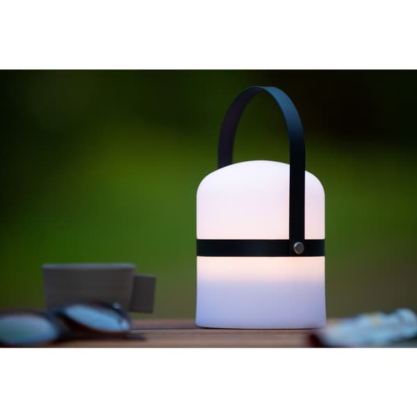 Lucide Little Joe Oppladbar Bordlampe 10cm IP44 Hvit/Sort