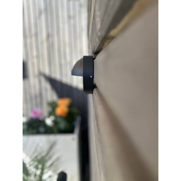 Namron hagebelysning RGBW 12v rund sort