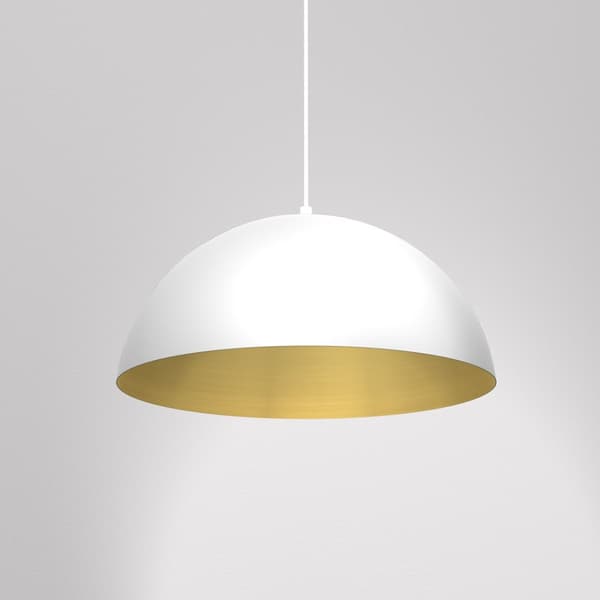 Hængelampe BETA WHITE/GULD 1xE27 45cm