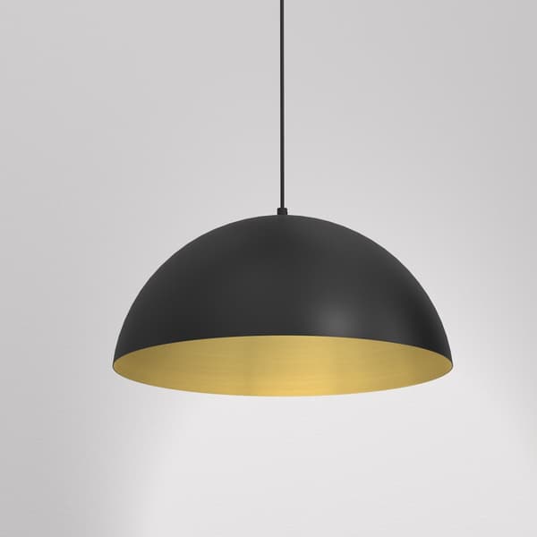Hængelampe BETA SORT/GULD 1xE27 35cm