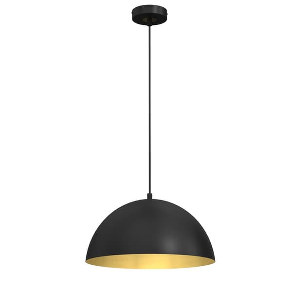 Hængelampe BETA SORT/GULD 1xE27 35cm