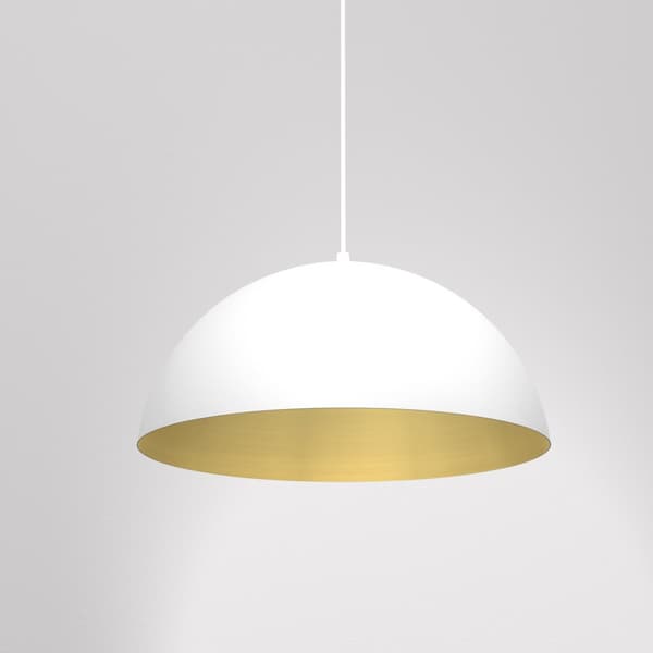 Hänglampa BETA WHITE/GULD 1xE27 35cm
