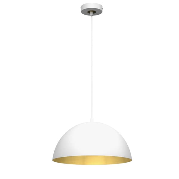 Hänglampa BETA WHITE/GULD 1xE27 35cm