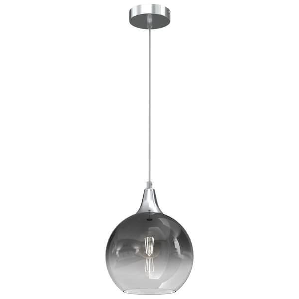 Hængelampe MONTE SILVER diameter 200 1xE27