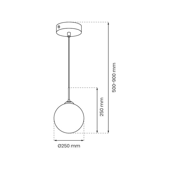 REFLEX pendel diameter 250 1xE27