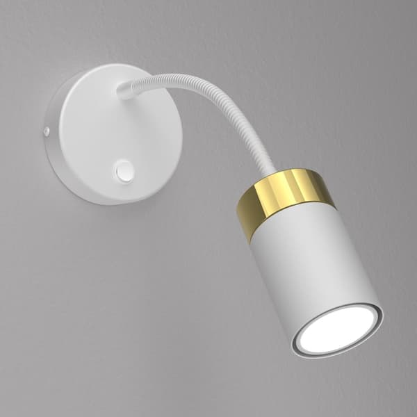 JOKER WHITE/GULD flex vägglampa 1xGU10