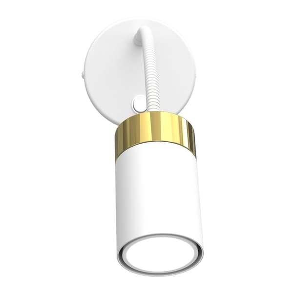 JOKER WHITE/GULD flex vägglampa 1xGU10
