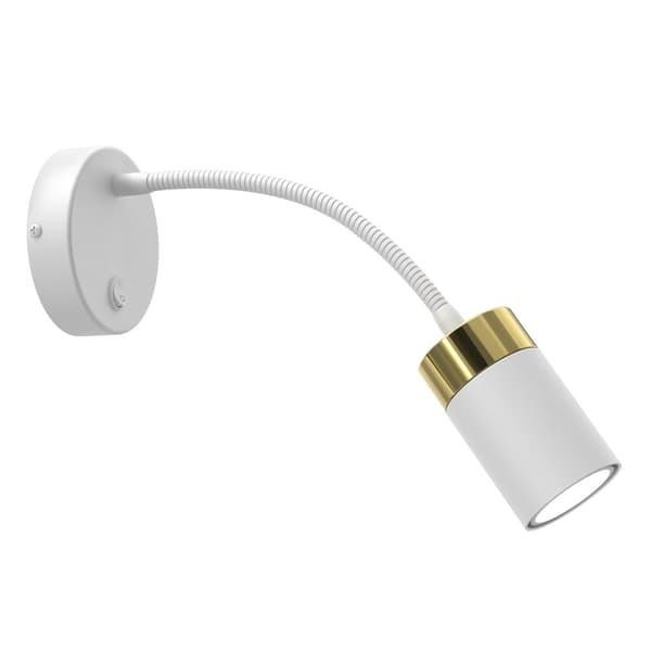 JOKER WHITE/GULD flex vägglampa 1xGU10