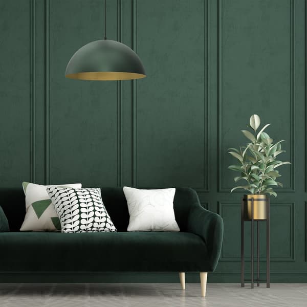 Hänglampa BETA GREEN/GULD 1xE27 45cm