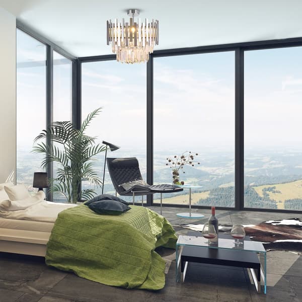 ASPEN CHROME taklampa 6xE14