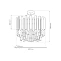 Miniatyrbild 4 av 5: ASPEN CHROME taklampa 6xE14