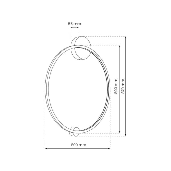 Saturno Svart 46W LED taklampa