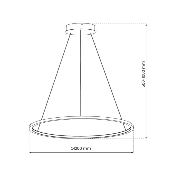 Saturno Gold 65W LED-riippuvalaisin