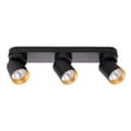 Miniatyrbillede 5 af 5: Loftslampe Andy 3xGU10 Sort + Guld