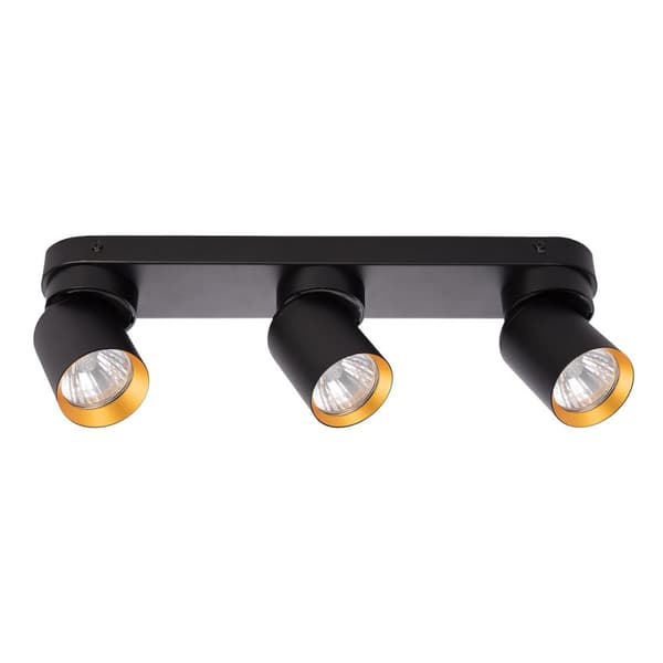 Loftslampe Andy 3xGU10 Sort + Guld