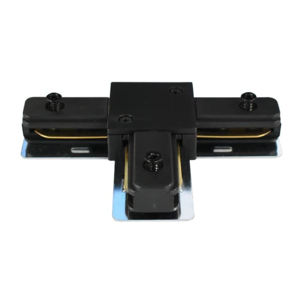 T Track Connector Sort 1-kredsløb