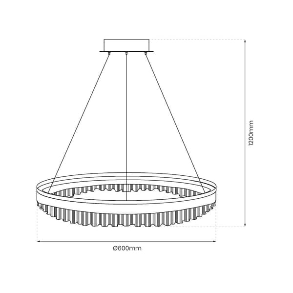 PRECIOSA 52W LED pendel