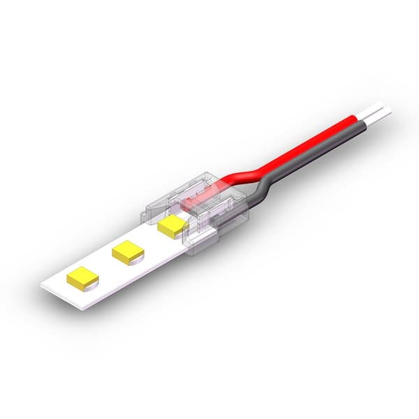 SMD/COB Snap Connector Type: Lige 2Pin 8mm 4A + 15cm kabel