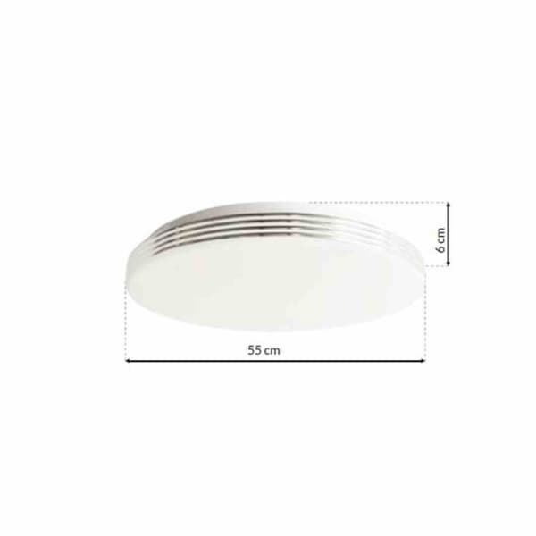 SIENA 72W LED-taklampa Ø550 mm + fjärrkontroll