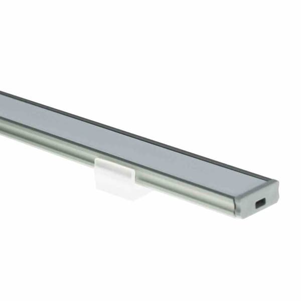 SILVER ALUMINIUM PROFIL TYP D 1m + MJÖLKSKÄRM