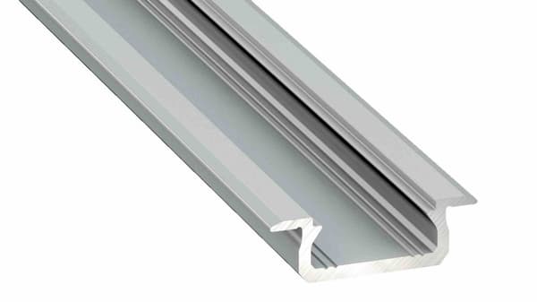 ALUMINIUM PROFIL SØLV TYPE Z 1m + MÆLKELAMPESKÆRM