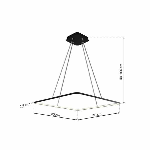 NIX SORT 25W LED HÆNGELAMPE