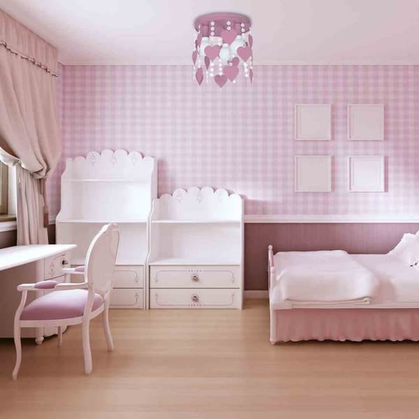 Loftslampe CORAZON VIOLET 3xE27