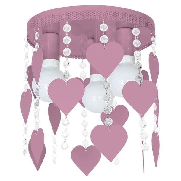 Loftslampe CORAZON VIOLET 3xE27