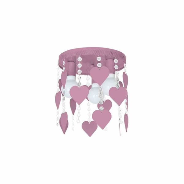 Loftslampe CORAZON VIOLET 3xE27