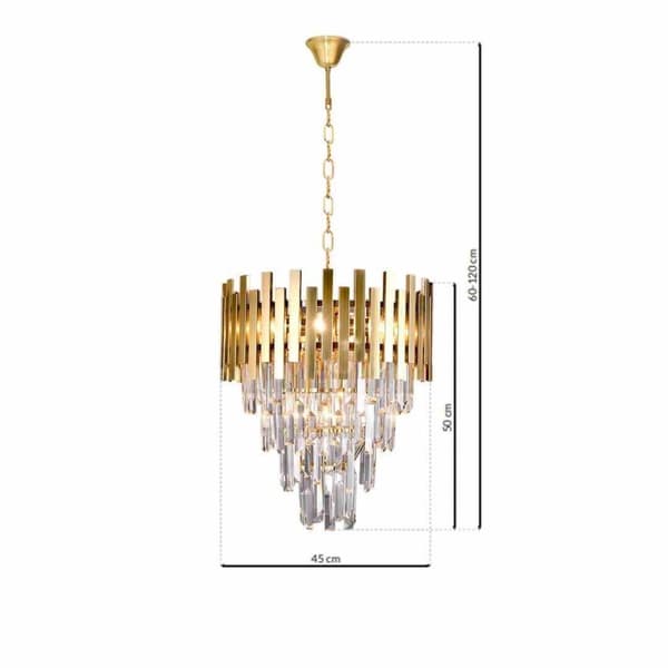 ASPEN II GOLD 9xE14 ljuskrona