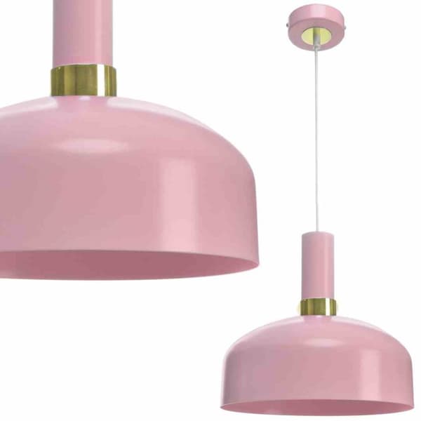 Hængelampe MALMO PINK 1xE27