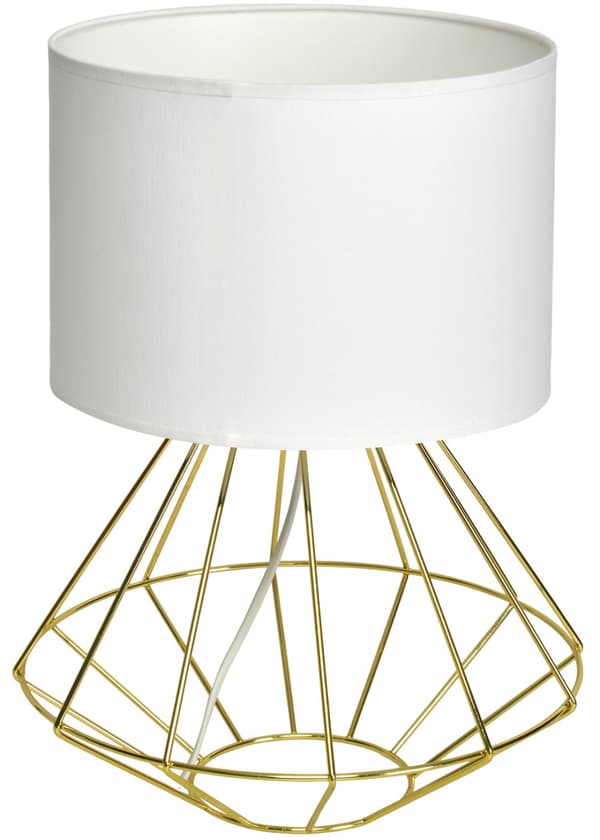 Gulvlampe LUPO WITE/GULD 1xE27