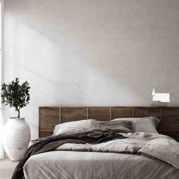 HYLLA VIT LED 4W+5W+2W vänster nattlampa med hylla