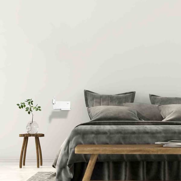 HYLLA VIT LED 4W+5W+2W vänster nattlampa med hylla
