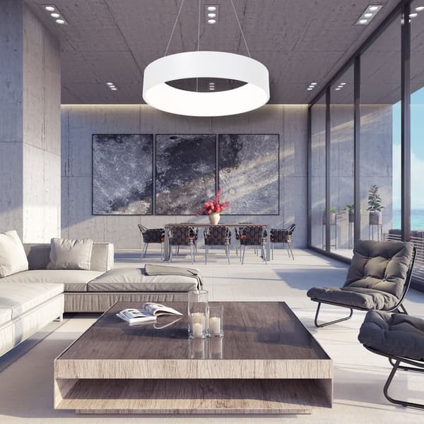 OHIO WHITE 24W LED pendel