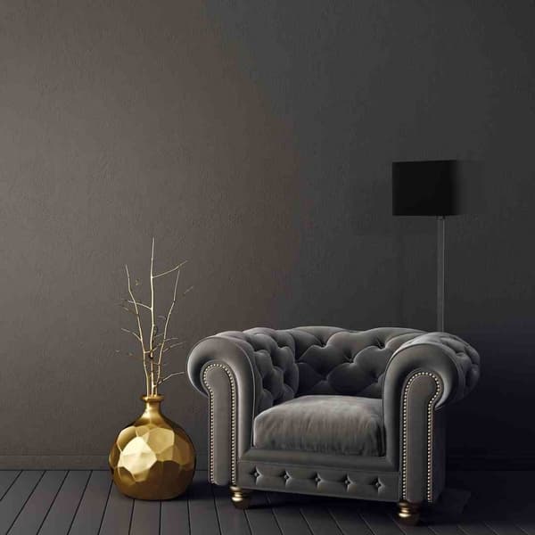 Gulvlampe NAPOLI SORT/GULD 1xE27