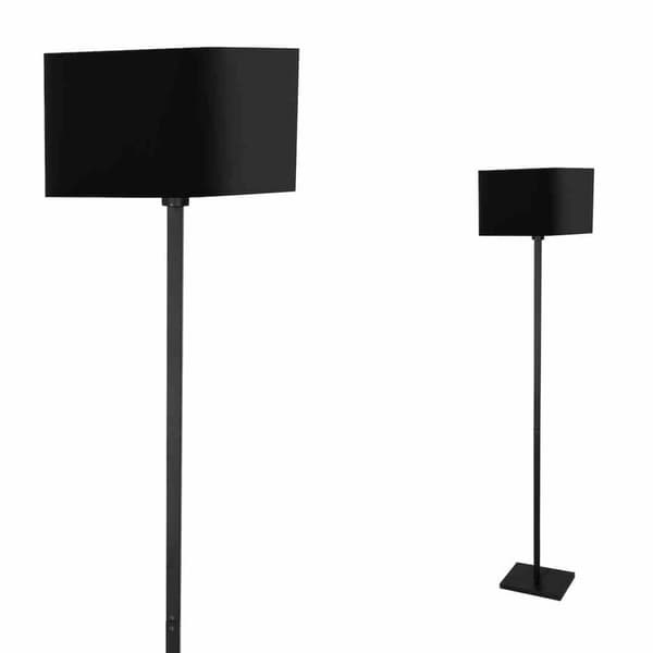 Gulvlampe NAPOLI SORT/GULD 1xE27