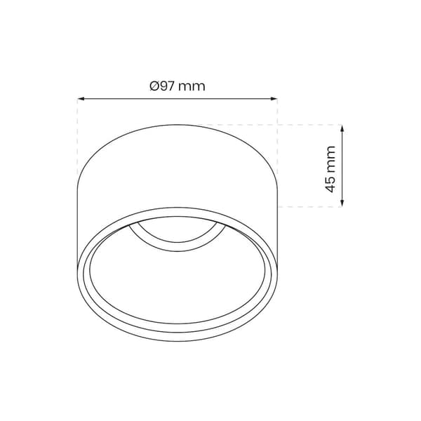 Bali Round White Flush Mount