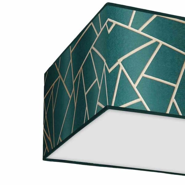 ZIGGY GREEN Guld/Flaskgrön taklampa 2xE27