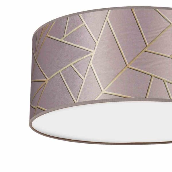 Taklampa ZIGGY ROSA Guld/Rosa 2xE27 Ø40cm