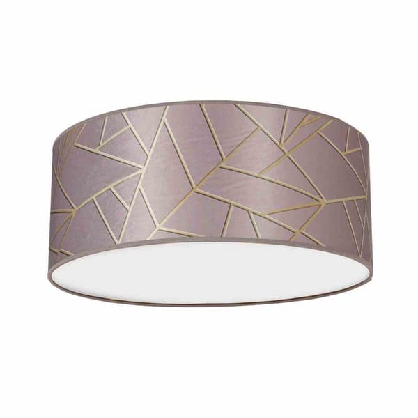 Taklampa ZIGGY ROSA Guld/Rosa 2xE27 Ø40cm
