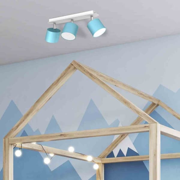 Loftslampe DIXIE BLÅ/HVID 3xGX53