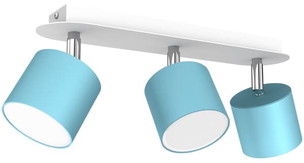 Loftslampe DIXIE BLÅ/HVID 3xGX53