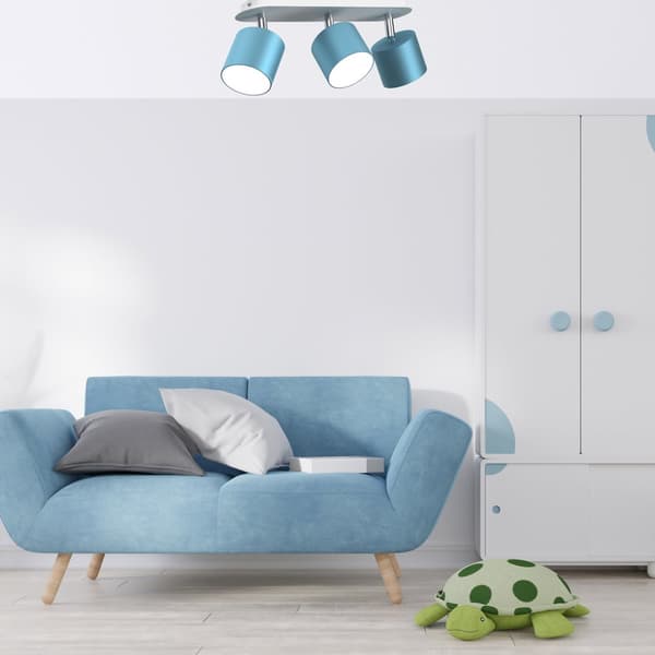 Loftslampe DIXIE BLÅ/HVID 3xGX53
