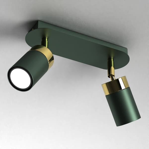 JOKER GREEN/GOLD kattovalaisin 2xGU10