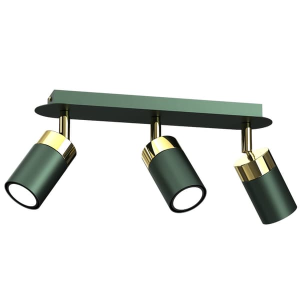 JOKER GRØN/GULD loftslampe 3xGU10