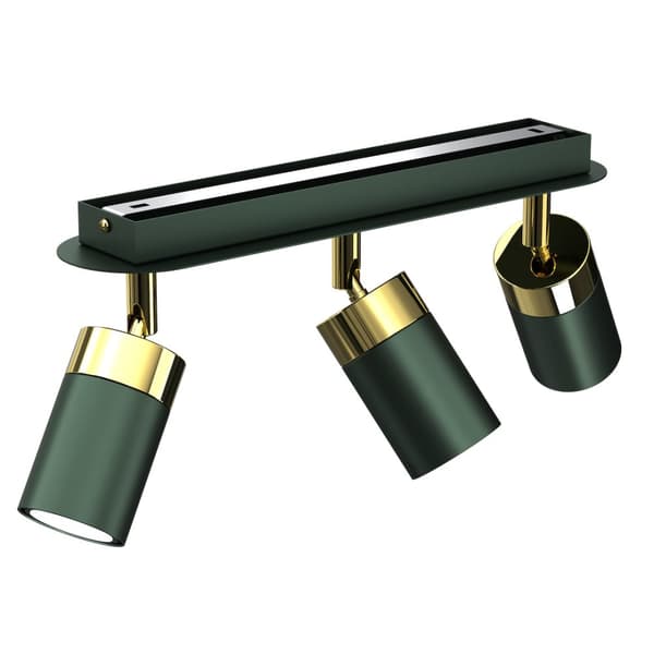 JOKER GRØN/GULD loftslampe 3xGU10