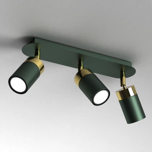JOKER GRØN/GULD loftslampe 3xGU10