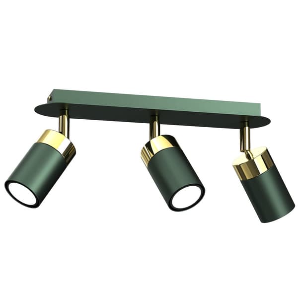JOKER GRØN/GULD loftslampe 3xGU10