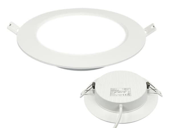 LED-indbygningspanel rundt 12W 4000K DL-1